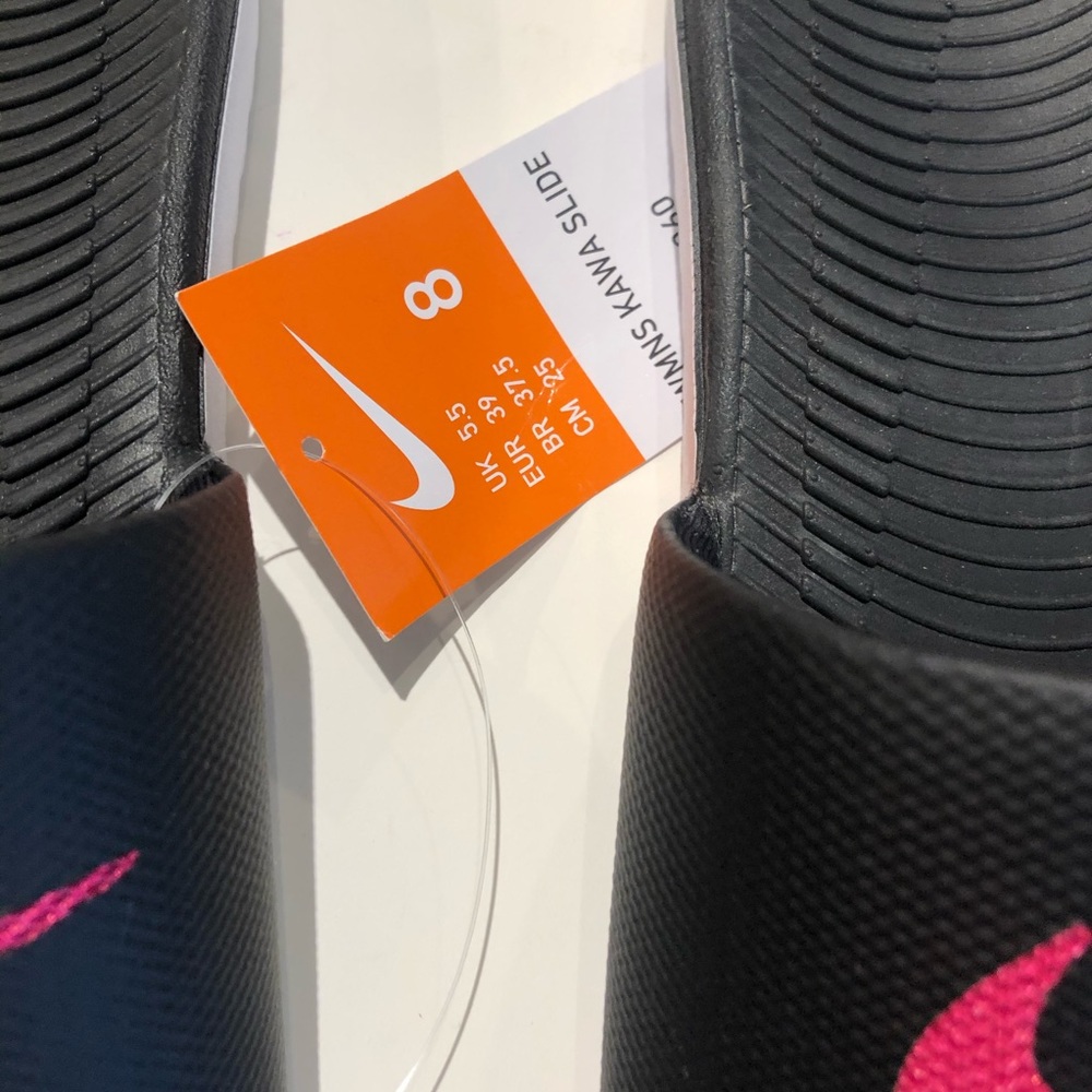 Nike kawa slides noir black/vivid noir various szs - Picture 3 of 11